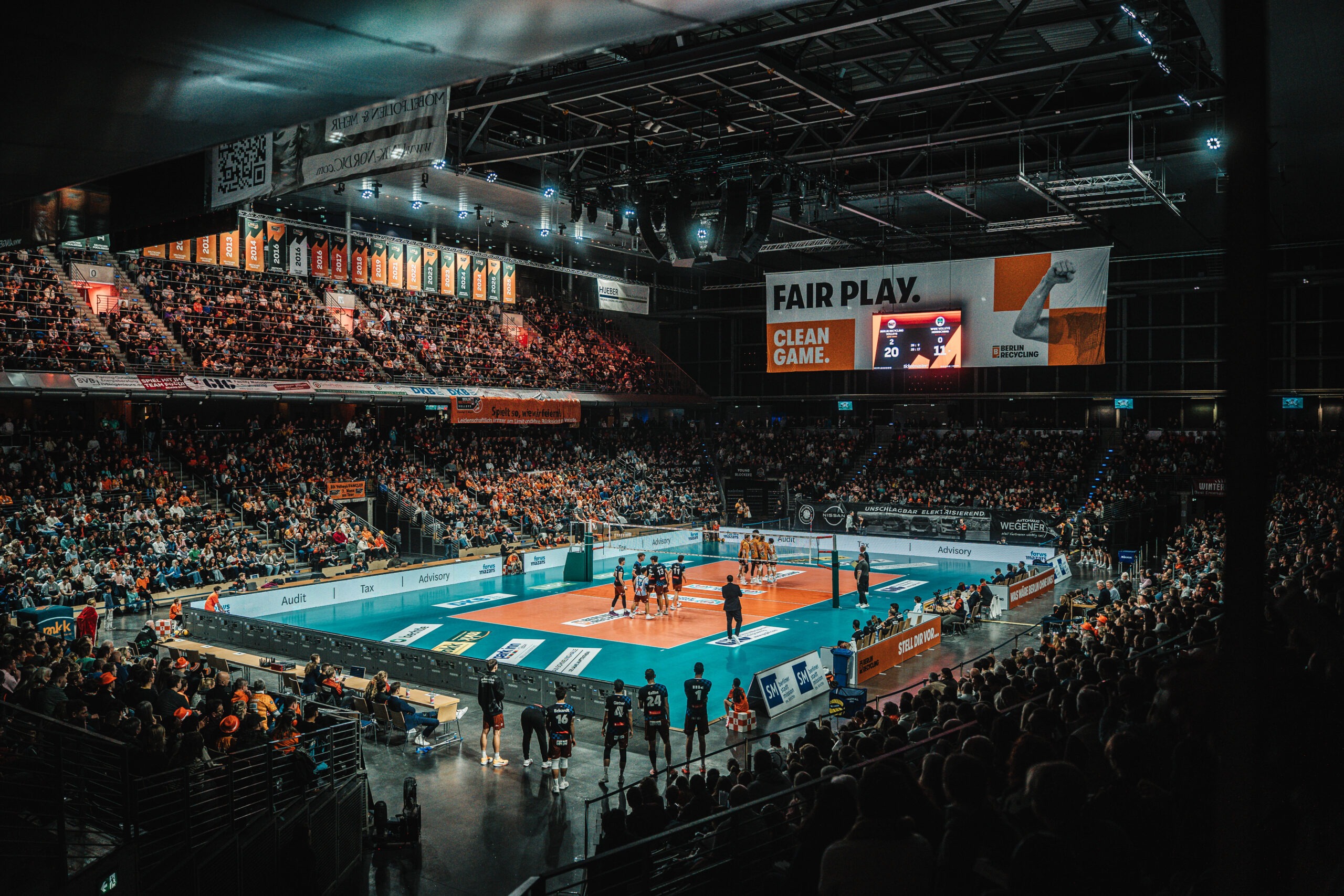 Werbebild der Firma Berlin Recycling Volleys
