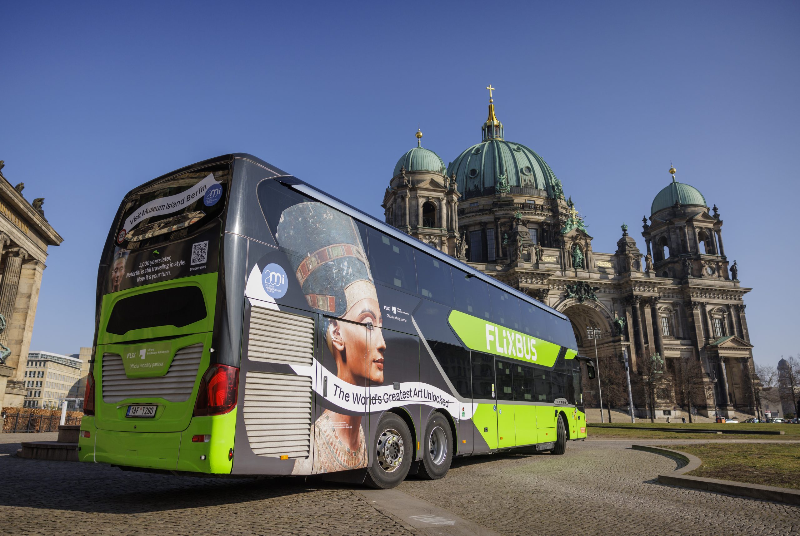 Werbebild der Firma Flix SE Bus