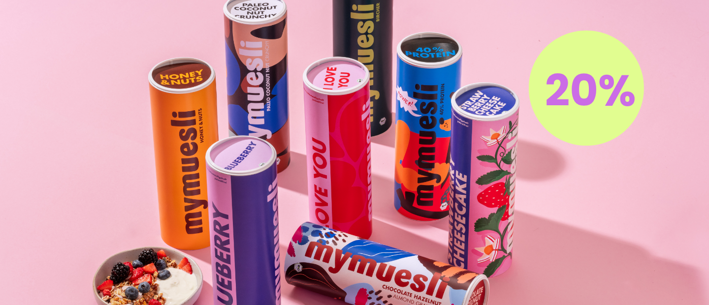 Werbebild des aktuellen Deals der Woche DDW mymuesli von DDW mymuesli