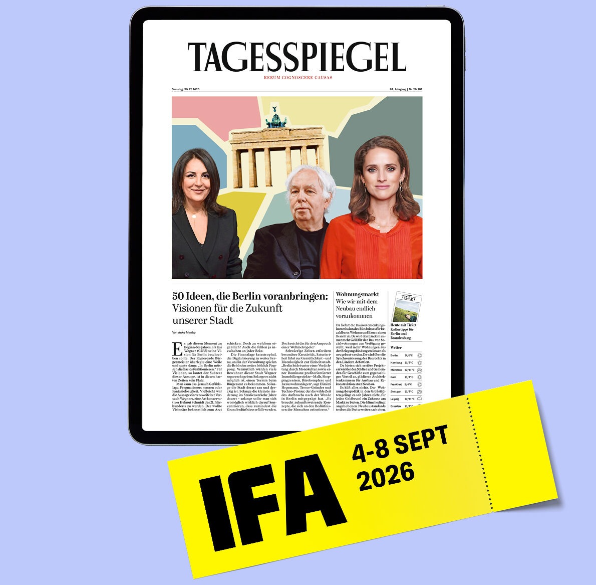 Werbebild der Firma Tagesspiegel IFA