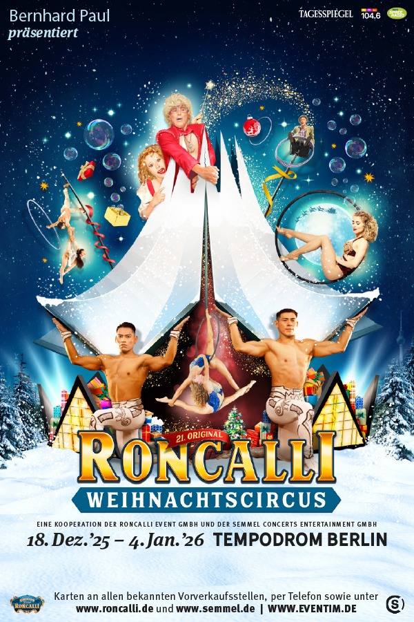 2. Werbebild des Deals DDW Roncalli von Semmel Concerts Roncalli