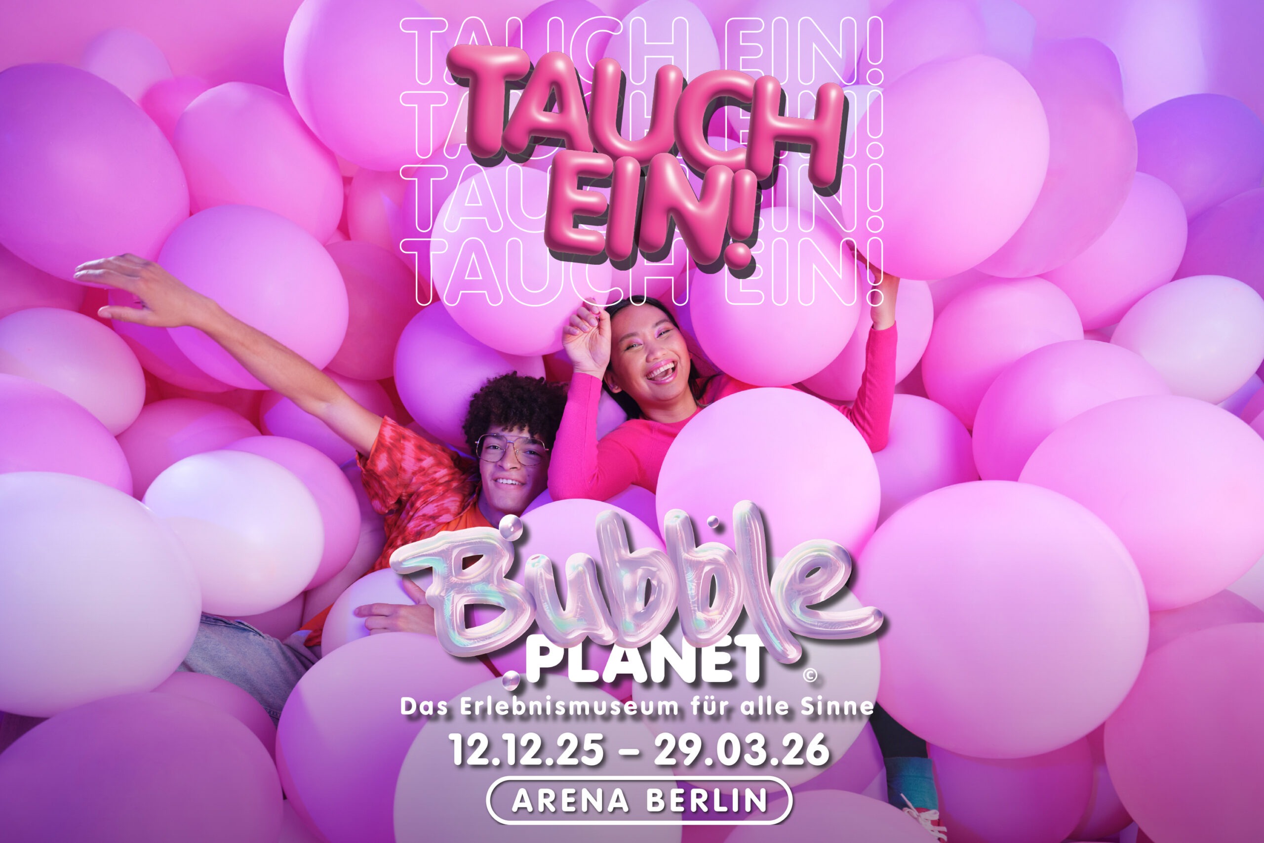 Werbebild der Firma Semmel Concerts Bubble Planet